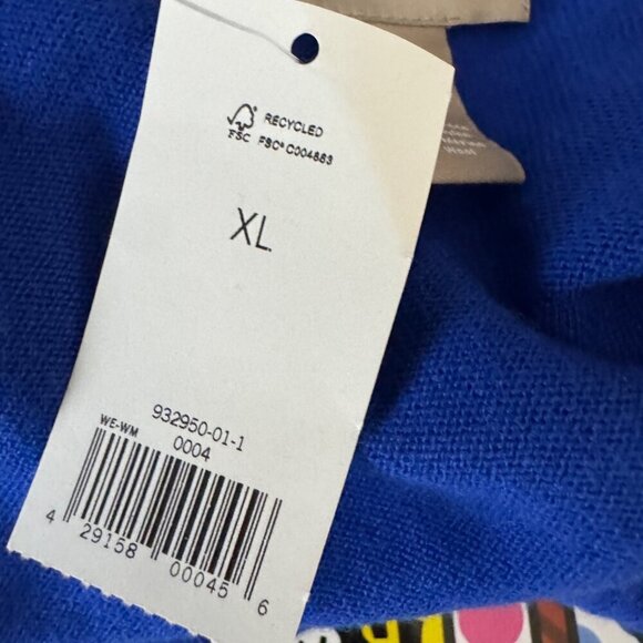 Banana Republic Rib Easy Open womens cardigan sweater size XL royal blue NWT - Picture 6 of 8